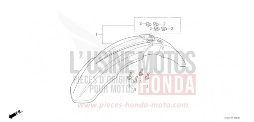 FRONT FENDER CRF150RBS de 2025